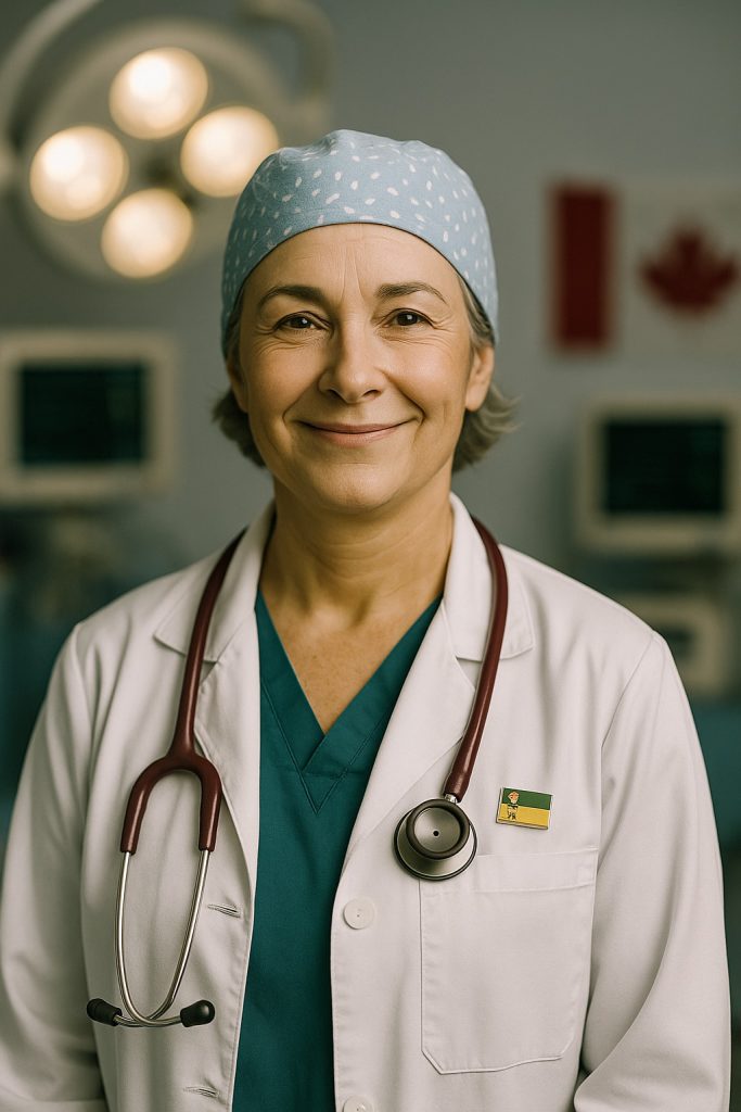 Anaesthesiologist in a Saskatchewan operating room